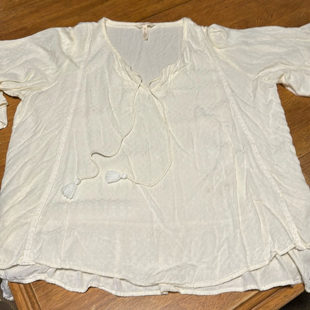 Matilda Jane blouse, cream colored size XXL